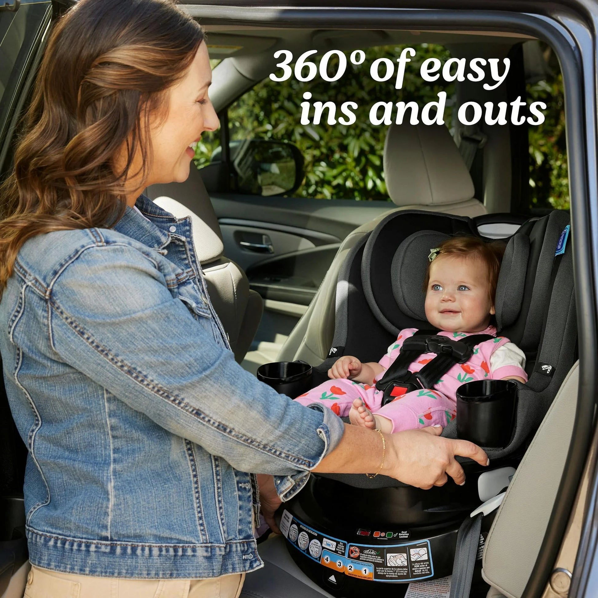 Easyturn 360 2-In-1 Rotating Convertible Car Seat