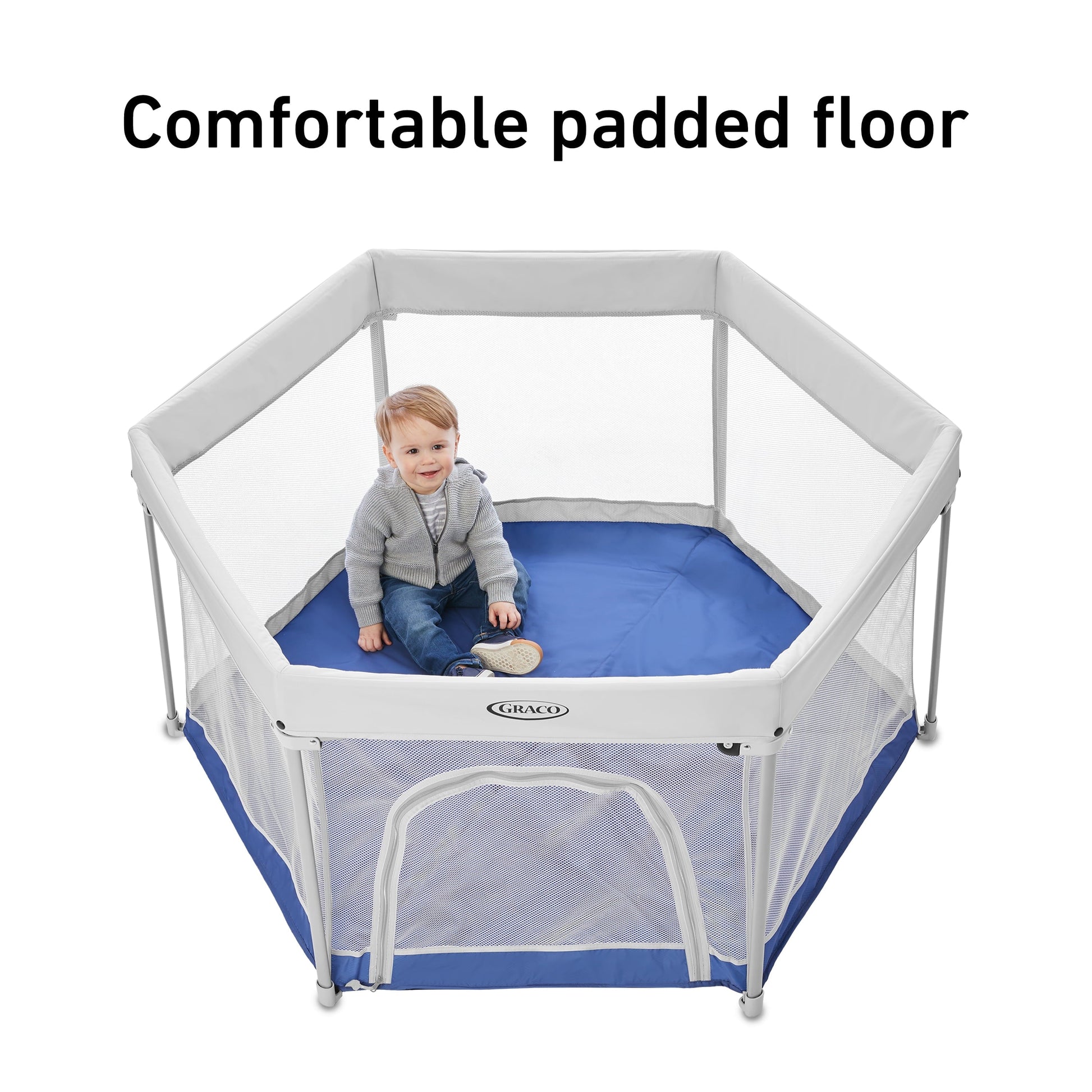 Pack 'N Play Litetraveler LX Playard, Outdoor and Indoor Use, Canyon, Blue, Unisex, 6 Panels