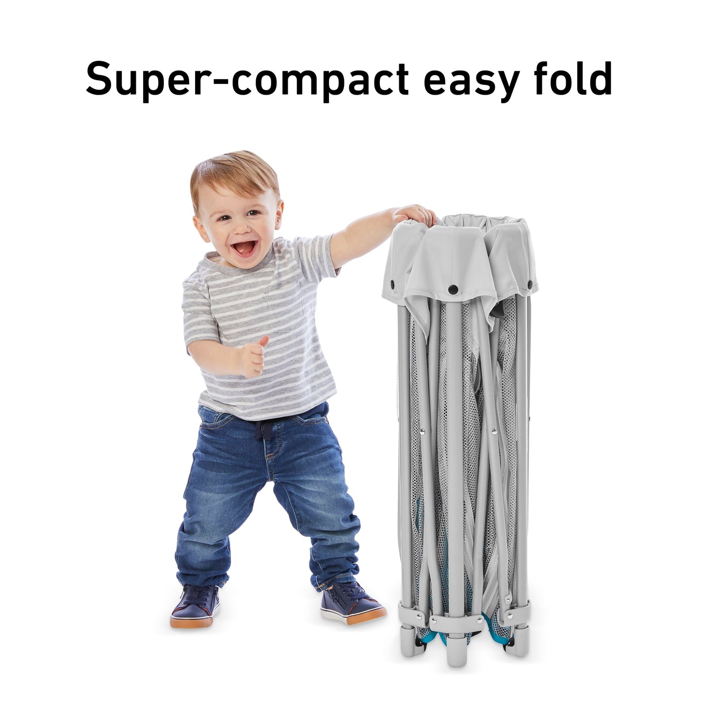 Pack 'N Play Litetraveler LX Playard, Outdoor and Indoor Use, Canyon, Blue, Unisex, 6 Panels