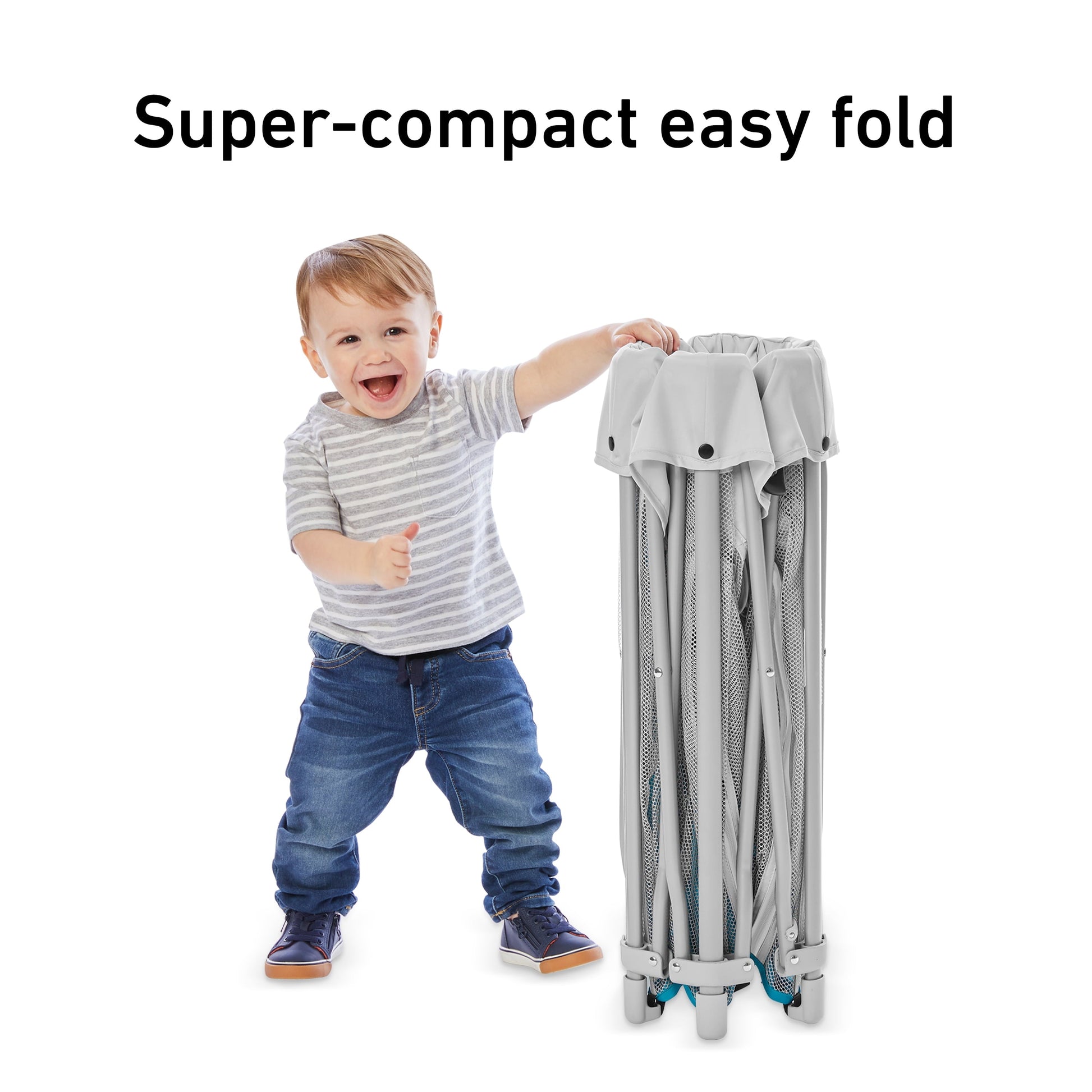 Pack 'N Play Litetraveler LX Playard, Outdoor and Indoor Use, Canyon, Blue, Unisex, 6 Panels