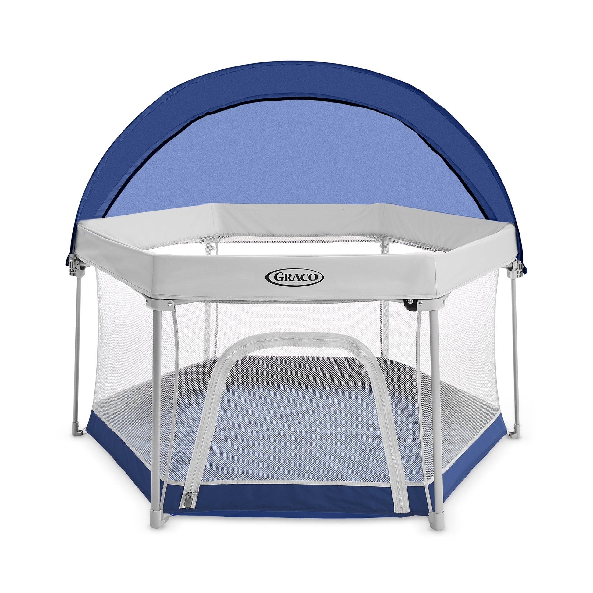 Pack 'N Play Litetraveler LX Playard, Outdoor and Indoor Use, Canyon, Blue, Unisex, 6 Panels