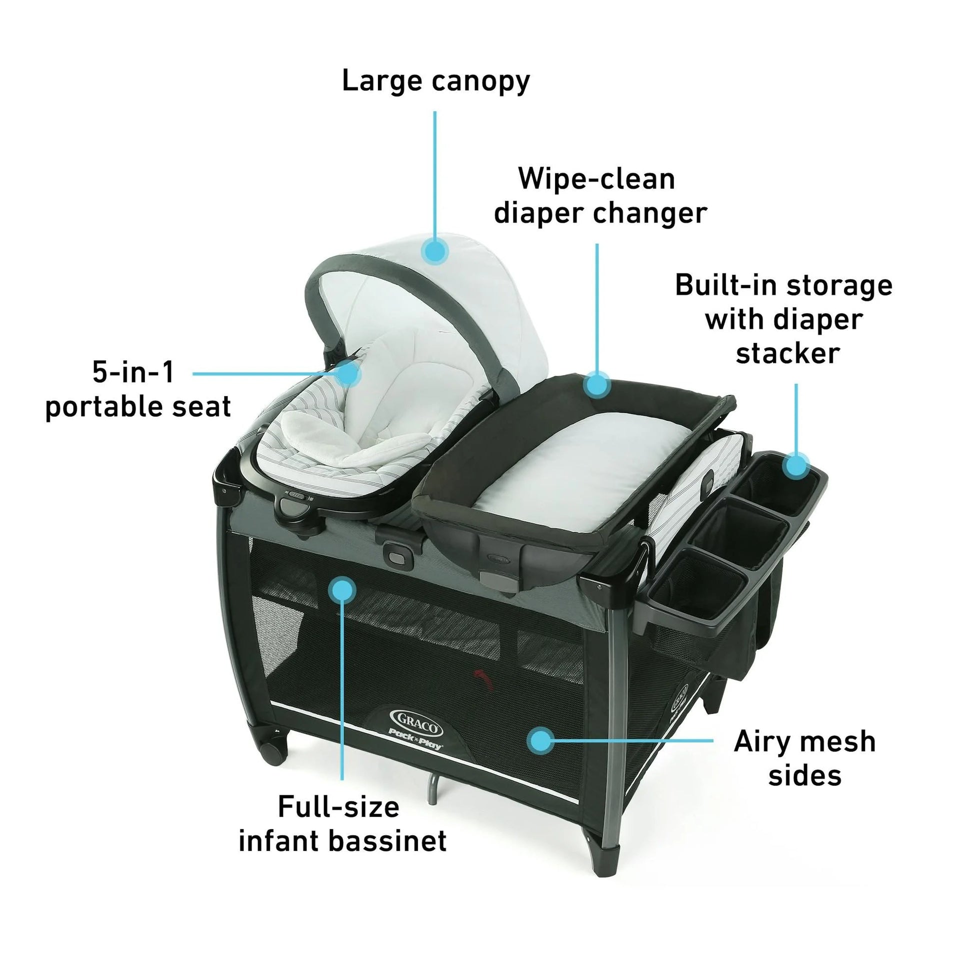 Pack 'N Play Rock 'N Grow Playard