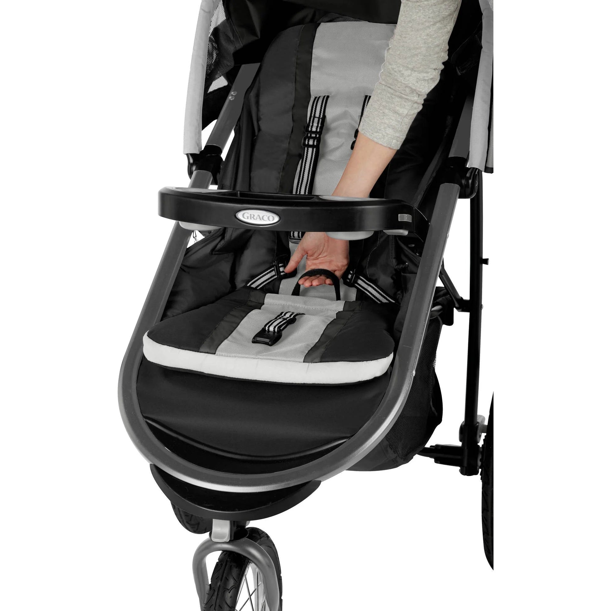 Fastaction Fold Jogger Click Connect Travel System Jogging Stroller, Gotham